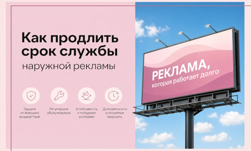Как продлить срок службы наружной рекламы в  Камне-на-Оби