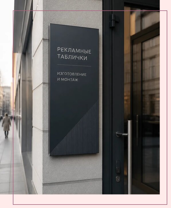 Рекламные таблички в Камне-на-Оби по цене от 4568 р. | Аванза-Кно