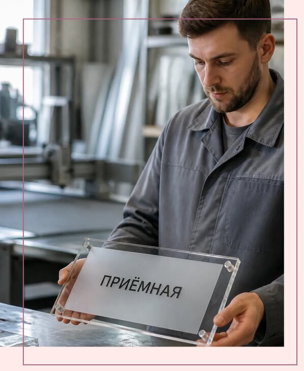 Таблички из оргстекла на заказ в Камне-на-Оби от 3959 р. | Аванза-Кно